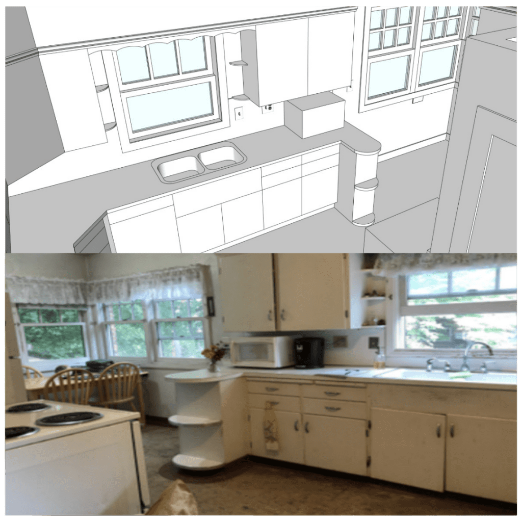 CAD Model and original photo