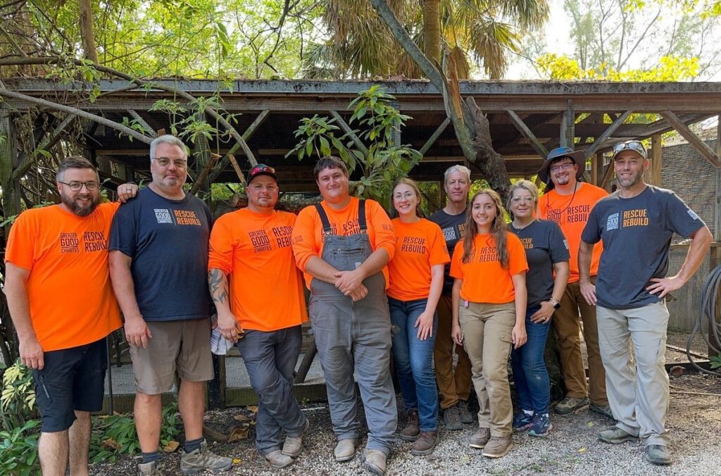 Greater Good Charities' Rescue Rebuild on site