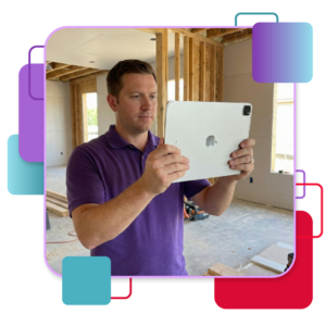 Scanning a space with an iPad Pro