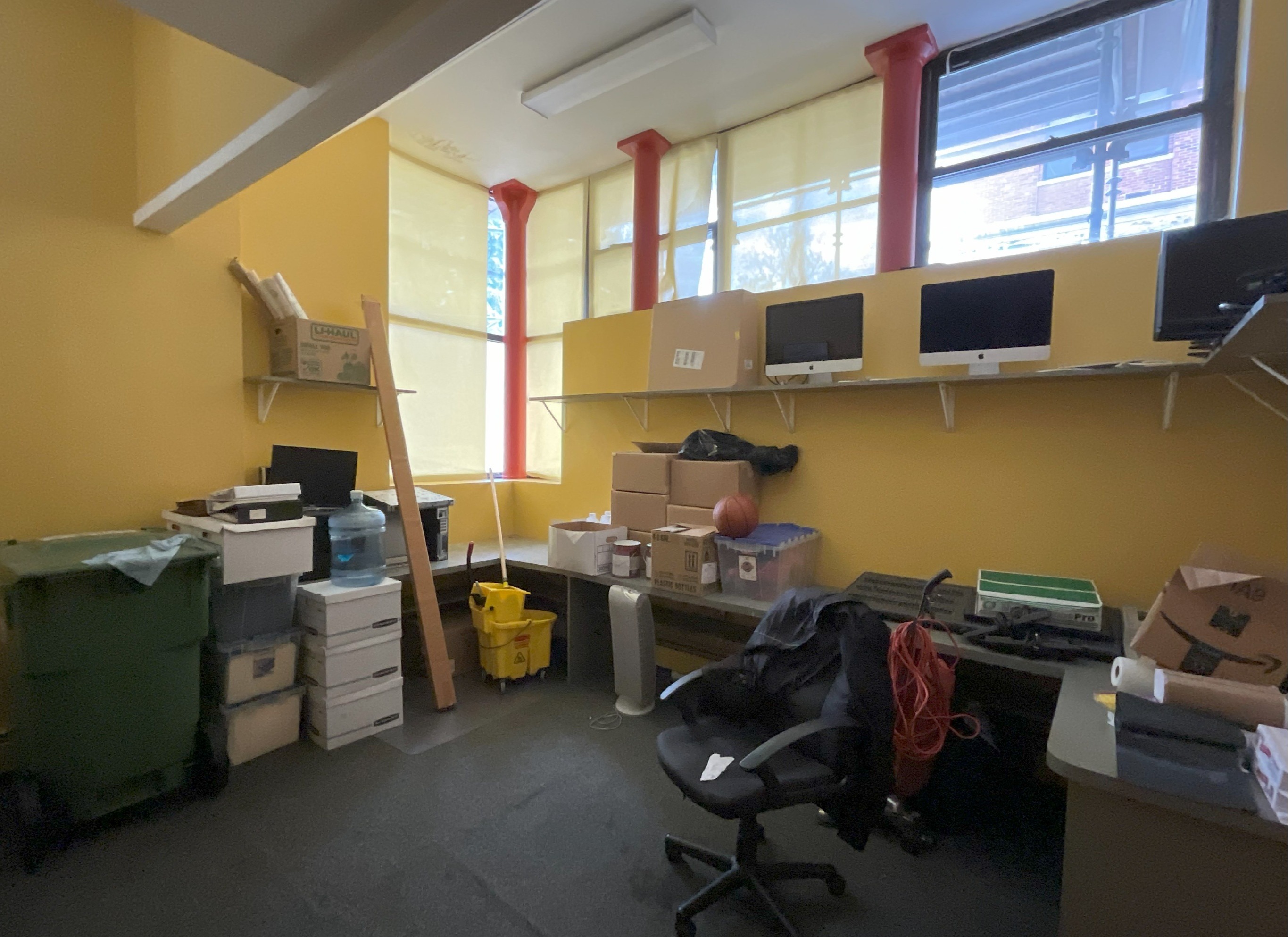 Before pic of messy office