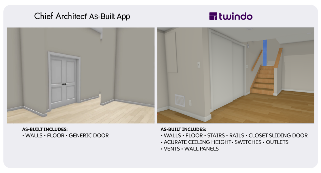Comparison of stair details
